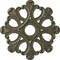 Ekena Millwork Angel Ceiling Medallion (Fits Canopies up to 4 3/8"), 20 7/8"OD x 3 5/8"ID x 1"P, Painted Turtle CM20ANPTF - alternate 1